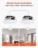 Bluetooth Ceiling Speakers, 203.2mm, In Ceiling & In-Wall Speaker System with Amplifier, 2-Way Flush Mount Speakers, for Damp Humid Placement, Home