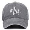 Adjustable Mr Mrs Embroidery Caps Washed Cotton Outdoor Sunscreen Hats Couple Baseball Hats