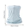Thin Sun Protection Face Mask Dust Proof Lightweight Breathable Face Cover Solid Color Nylon Neck Protection Mask Cycling Riding