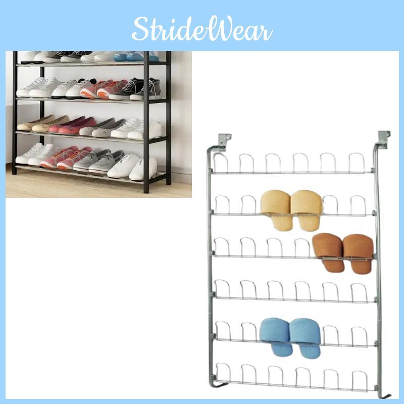 Multilayer Metal Shoe Cabinet For Indoor Storage And Space Optimization In Living Spaces