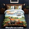 Cat Theme Custom Text Or Name 3Pcs Bedding Set,1 Flat Sheet & 2 Pillowcases Personalized Home Bedding