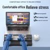 QS22 Multifunctional Cleaning Brush & Leather Wrist Rest for Office Keyboards