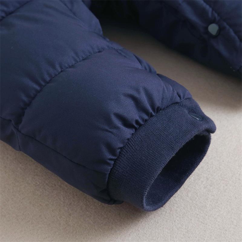 Thick Keep Warm Baby Boys Rompers Cute Colorful Splicing Fleece-lined Plus Velvet Jumpsuits Kids Children Bodysuit