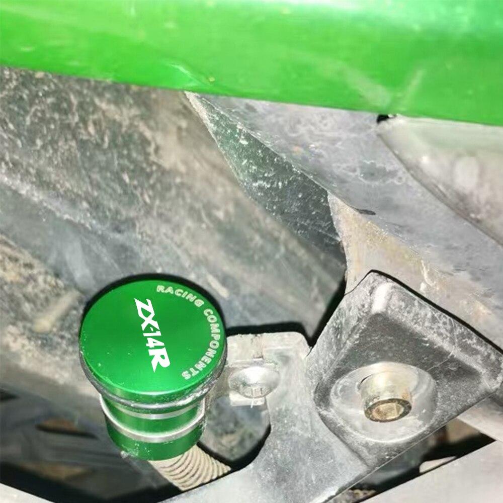 Universal Motorcycle Brake Fluid Reservoir Clutch Tank Oil Fluid Cup FOR KAWASAKI ZX14R ZX-14R ZX14 R 2006 2007 2008