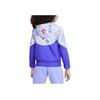 Nike Sportbekleidung Icon Clash Windrunner Abstraktes Muster Bedruckte Kapuzenjacke mit Reißverschluss Kinderjacken Blau DQ8879-085
