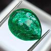 Pear Cut Natural Green Colombian Emerald 9.95 Ct Beautiful Certified Gemstone