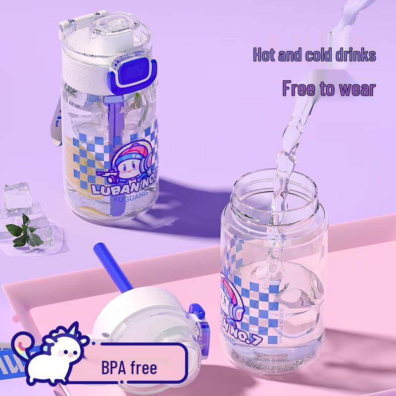 Fuguang Kids  Portable Straw Water Bottle
