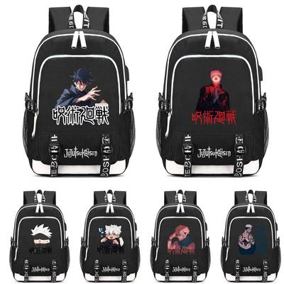 Anime Print Backpacks Students Cartoon School Bags Kids Bookbags Unisex Bagpack Children Gifts Mochilas