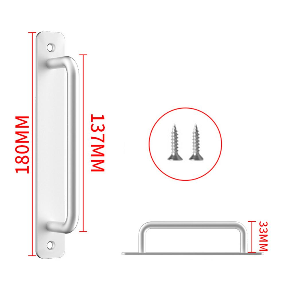 High Quality Brand New Exquisite Door Handle Hardware Handle No Punching 1PCS Aluminum Alloy For Barn For Sliding