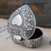 Vintage Flower Metal Jewelry Box Dustproof Ring Trinket Storage  Christmas Gift