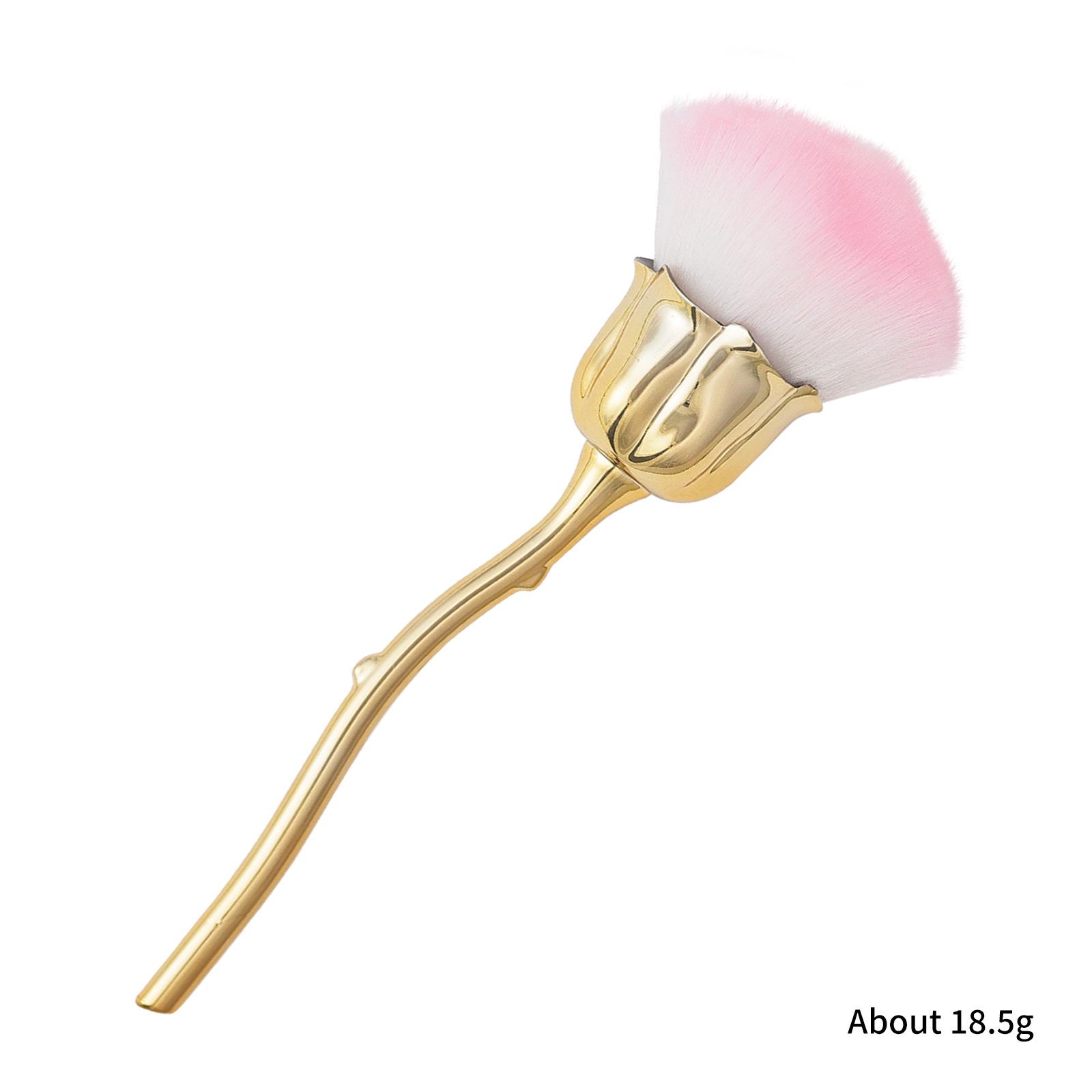 

Soft Bristle Rose Nail & Blush Brush for Makeup and Dusting