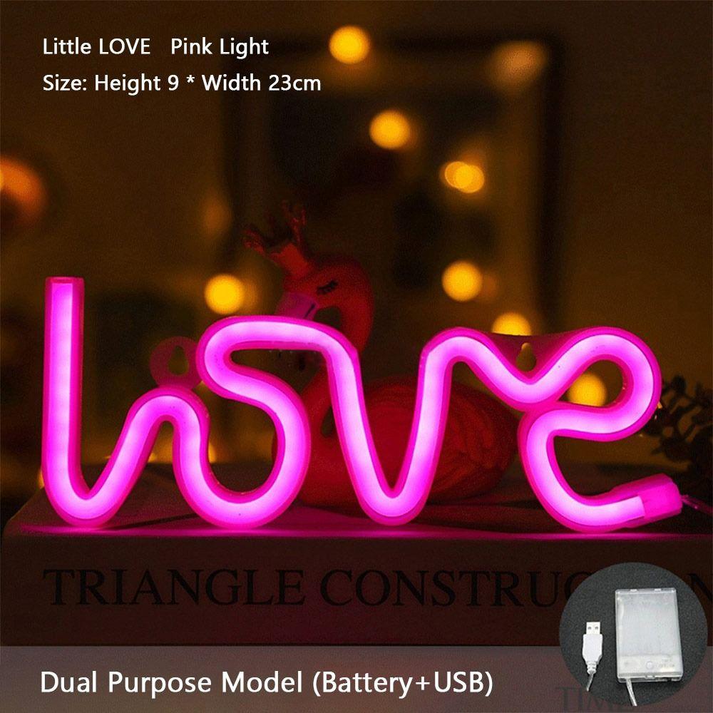 LED Atmosphere Light Love Shape Light Battery Powered Wall Lamp Valentine's Day Gifts