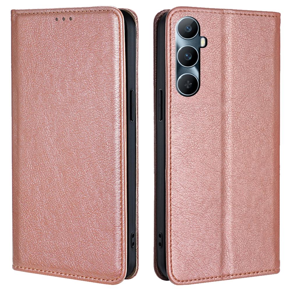 Dla Realme C65 4G Skórzane Etui Portfelowe Magnetyczne Zamknięcie Odporne na Upadki Pokrowiec Dystrybutorzy Akcesoriów Telefonicznych