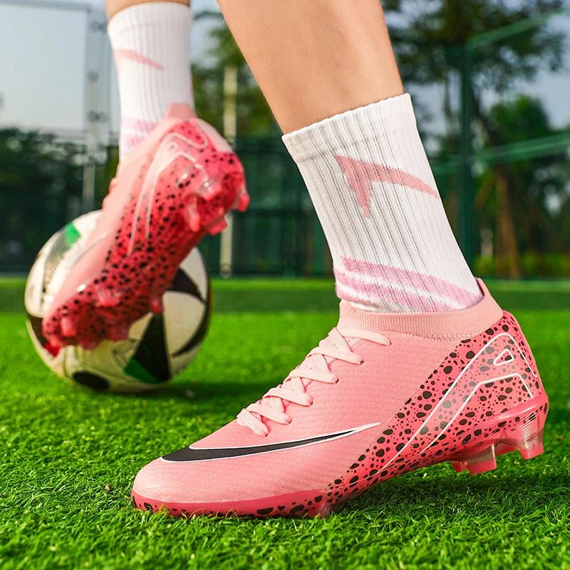 TF/FG Herren Fußballschuhe Professionelle Unisex Fußballschuhe Stollen Rasen Training Outdoor Atmungsaktiv Sport Damen Fußballschuhe