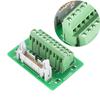 IDC20P 20Pin Male Header Breakout Board Terminal Block Connector PLC Interface with Bracket