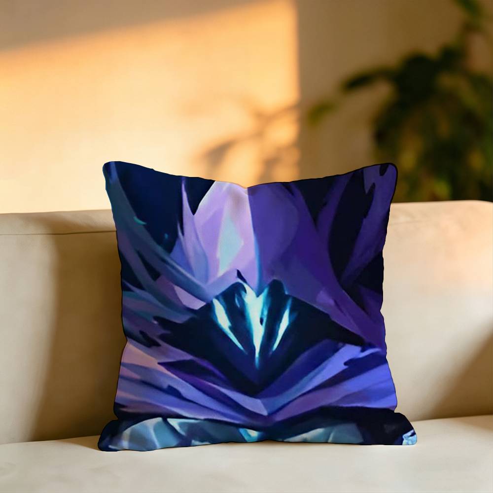 Hot Game Valorant OOmen Pillow Case Square DoubleSided Sofa Cushion Cover Bedroom Bedside Pillow