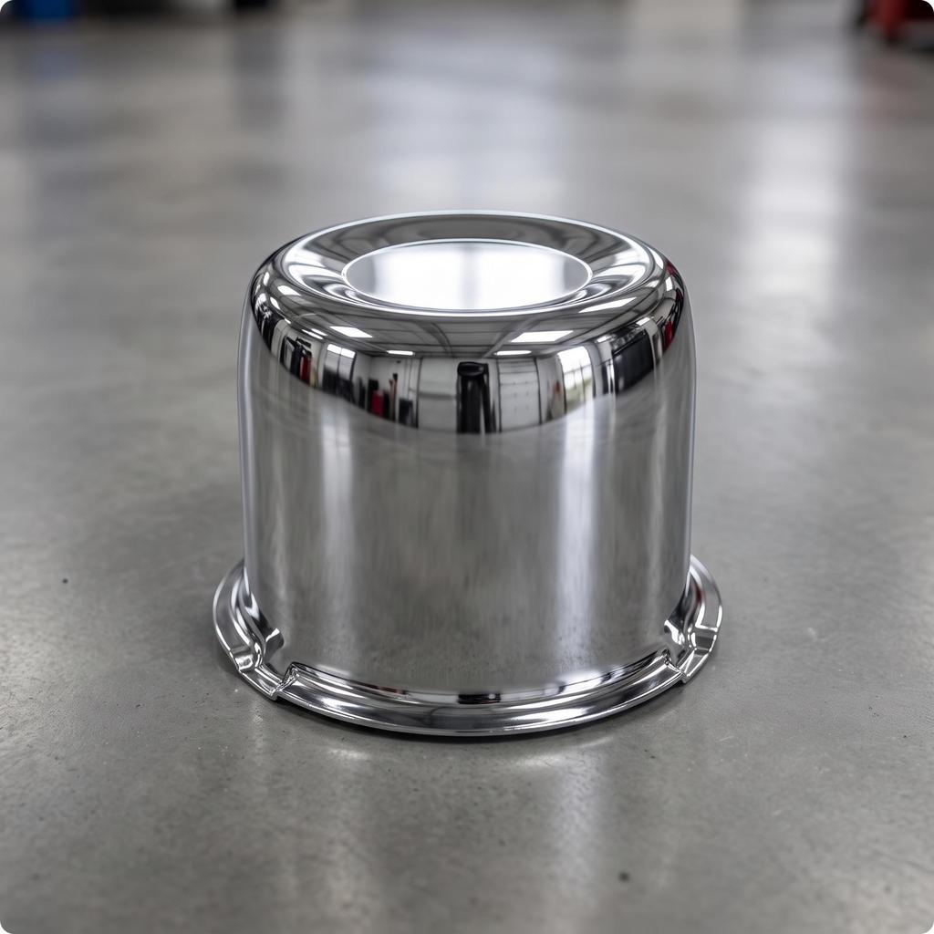 Trailer Hub Dust Cap Anti Wheel Cover with Flange Low-Profile Hubcap for