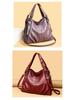 2023 Trendy Women's PU Handbag: European & American Patchwork, High-Quality, Large, Simple Design