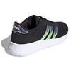 Adidas Neo Lite Racer Series Fabric Comfortable Retro Breathable Low-Top Lifestyle Casual Shoes Women Sneaker Black White Gold FZ1295