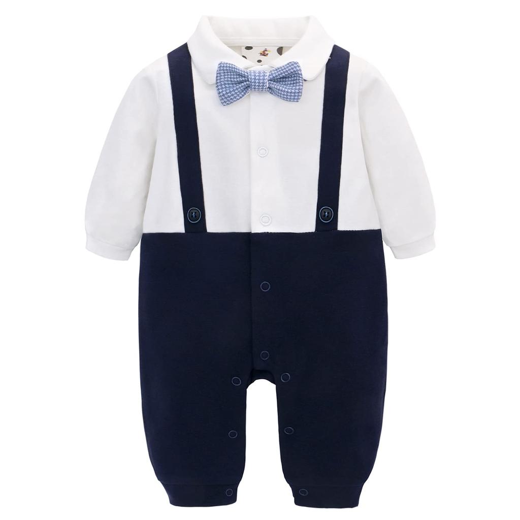 Famuka Baby Long Sleeve Romper Formal Checkered Perfect for and Simple and Stylish Perfect for and Everyday Perfect for Entrance and Graduation