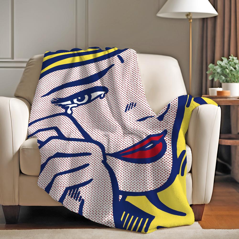 Artist R Roy L Lichtenstein Blanket Soft and Skin Friendly For Couch Bed Napping Bedspread All Seasons Comforter