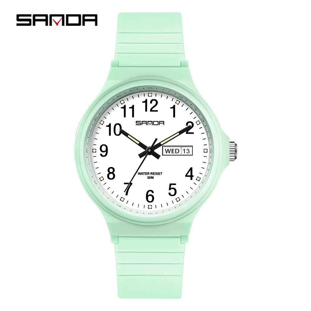 Sanda Trendy Student Watch: Simple, Casual, Versatile, Fresh Style