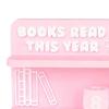 Reading Counter Bookshelf Decor Book Read This Year Ornament Yearly Reading Record Reading Challenge Tracker Gift for Book Lovers