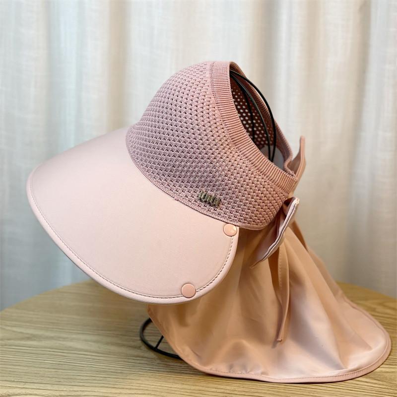 Adjustable Brim Sun Hat Women Summer Outdoor Riding Neck Guard Fisherman Hat
