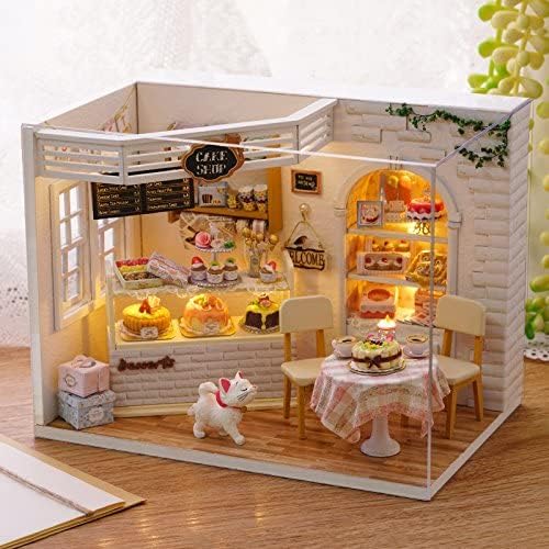 Dollhouse Building Kit, Handmade Kit, Craft Set, Cat Craft, Miniature, Cute (Cake Shop)