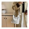 Korean Japanese Fashi Mini Shoulder Bag for Girls Bucket Bag with Decorative Silk Scarf Collecti Cute Storage Bag