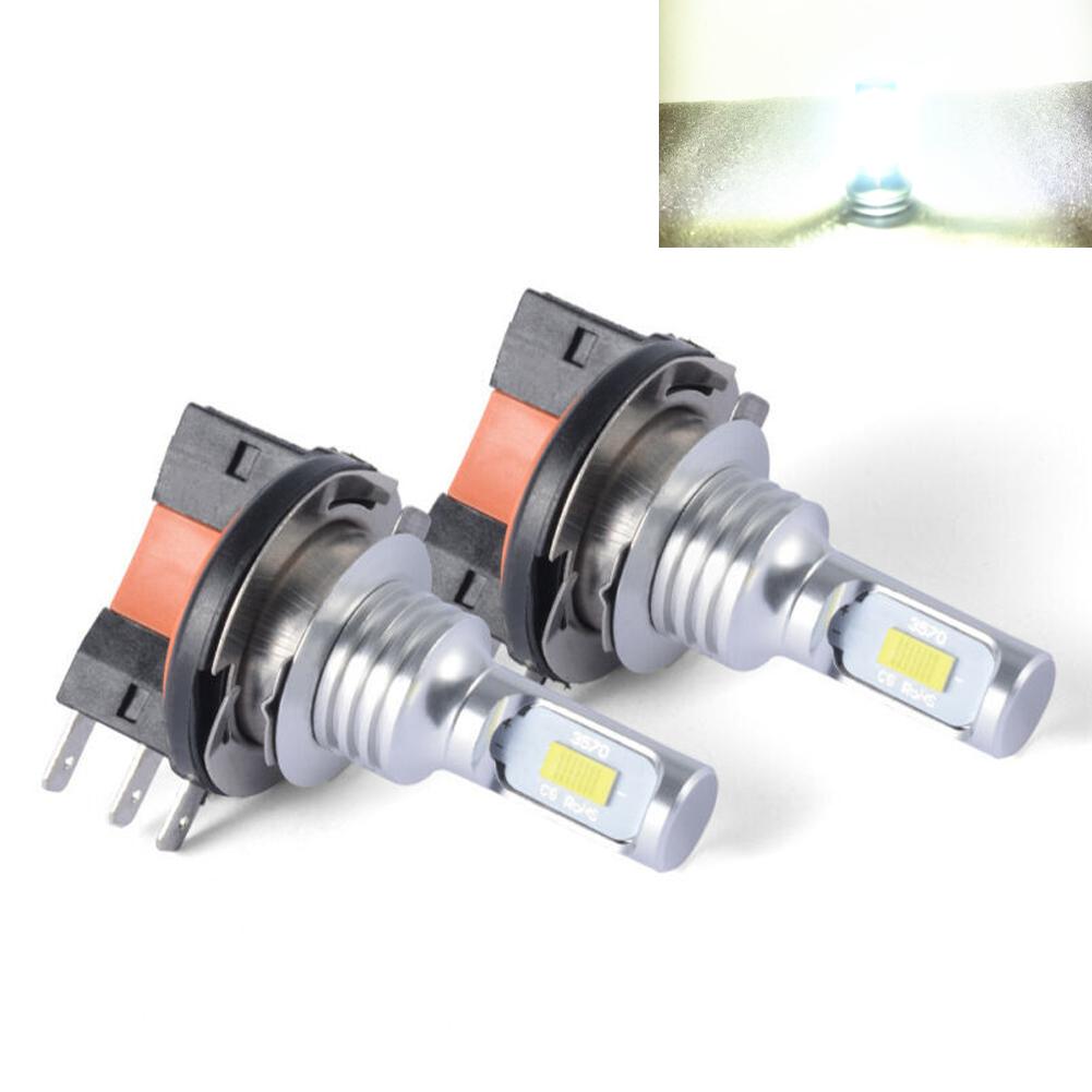 

1 пара автомобильных светодиодных ламп H15 для фар, противотуманных фар, дальнего света, дневных ходовых огней 12 В 6000 К 3570 CSP, белая автоматическая лампа белый