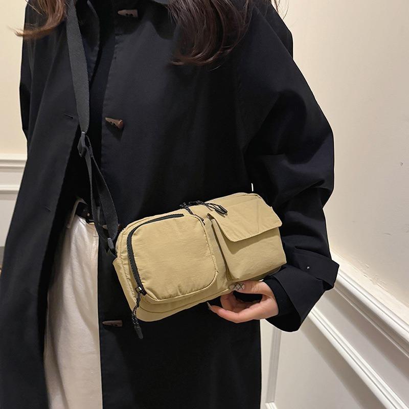 New multi-pocket messenger bag women's fashion casual camera bag men's lightweight sports shoulder bag