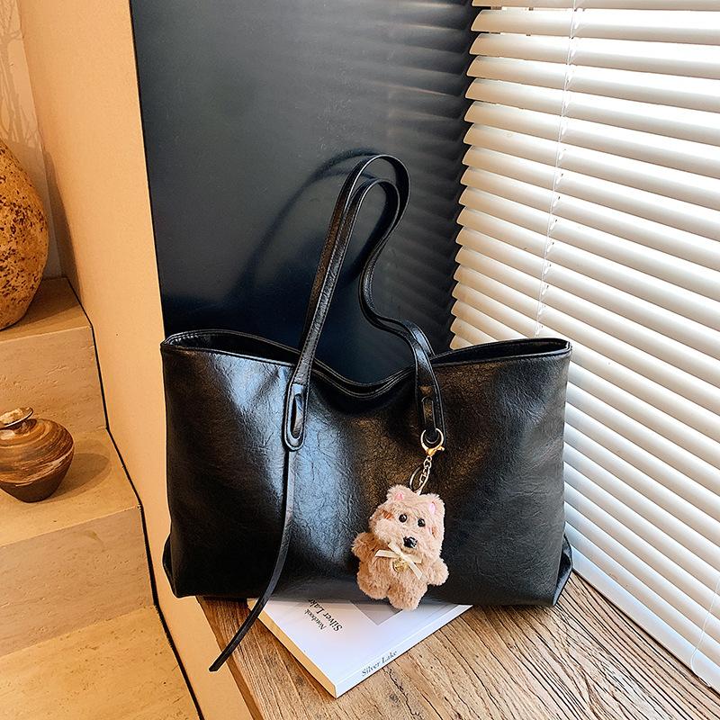 Europe America Popular Women Bag Fashi Large-capacity Tote Bag New Niche Simple Shoulder Bag Solid Color Versatile Square Bags