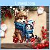 Charming Cartoon Acrylic Christmas Decorations For Vehicles And Home Decor