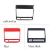 For Toyota Tacoma 2011-2015 ABS Carbon Fiber/Red Car Central Control Air Conditioning Vent Decorative Frame Car Accessories
