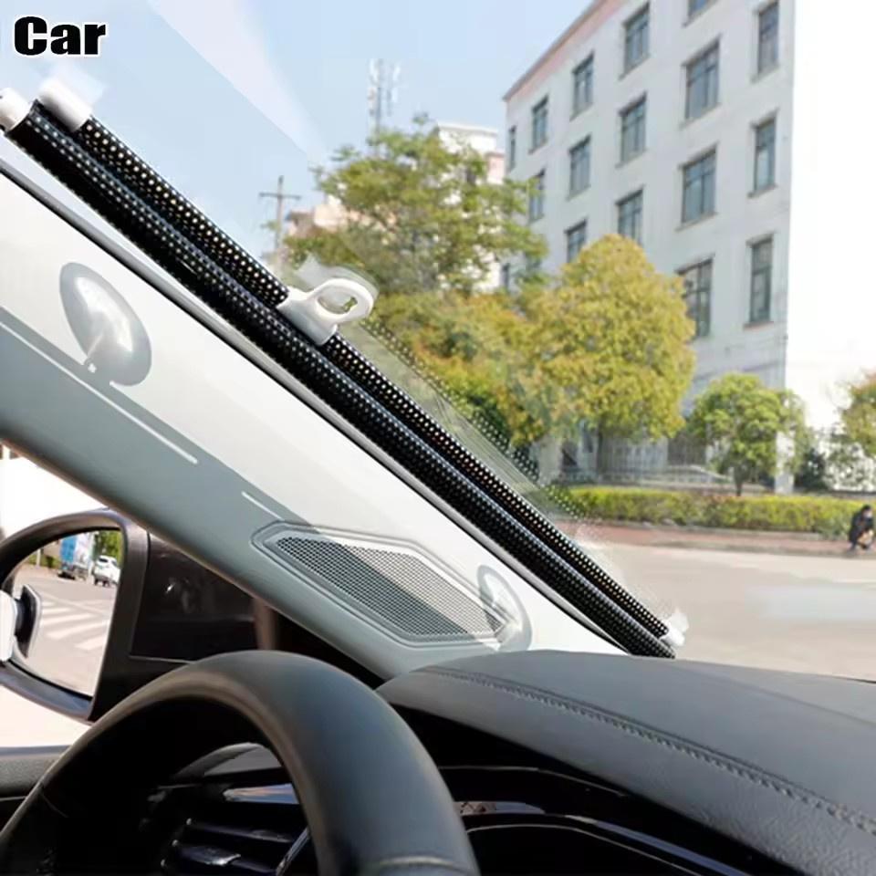 Sunshade Roller Blinds Suction Cup Blackout Curtains for Living Room Car Bedroom Kitchen Office Free-Perforated Window Curtain