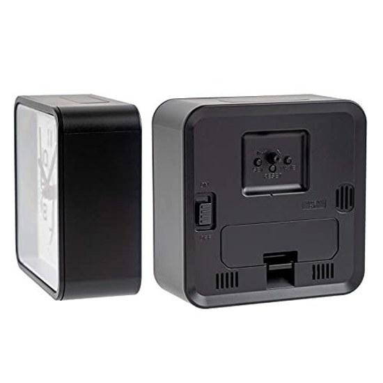 CASIO Alarm Clock Radio-Controlled Black Analog Nighttime Second Hand Stop Snooze Light TQ-770J-1JF
