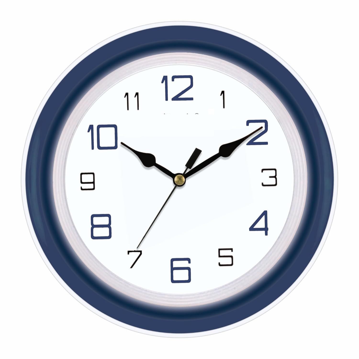 

Абстрактные синие аналоговые офисные часы из кварцевого стекла (214x44x215 мм)