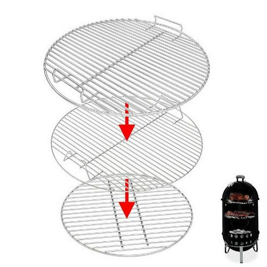 7423 Stainless Steel Mesh BBQ Tray | Outdoor Metal Panel for Grilling Round