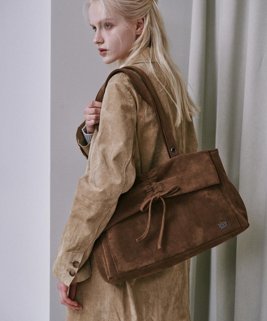 Jedrefeb5 Suede Butterfly Flap Bag Brown