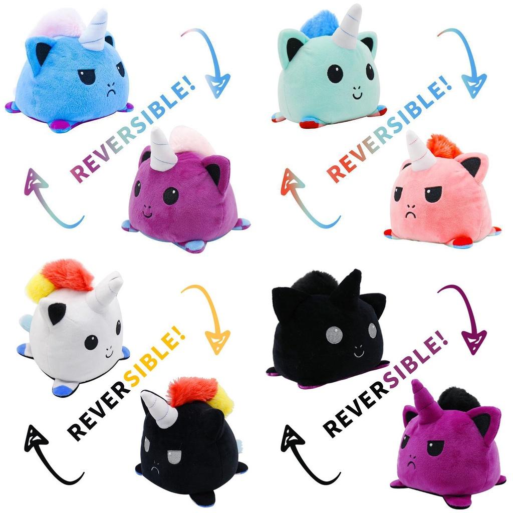 Adorable Reversible Flip Unicorn Plush Stuffed Toy Soft Animal Ideal For Kids