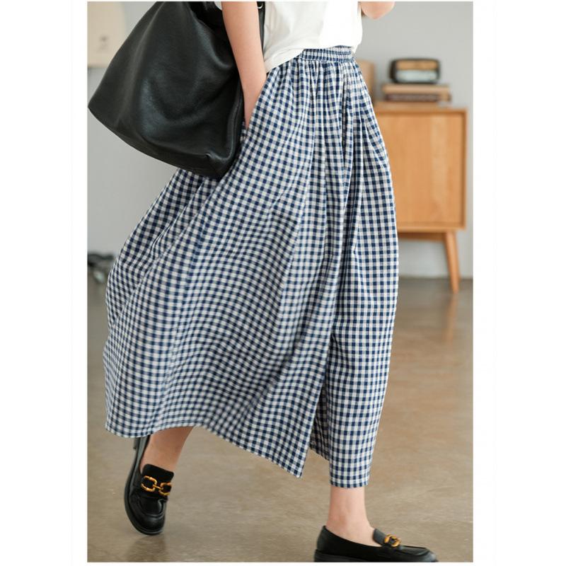 Pants for Women Summer Plus Size Loose Pants Versatile Casual High-waisted Wide-leg Linen Pants