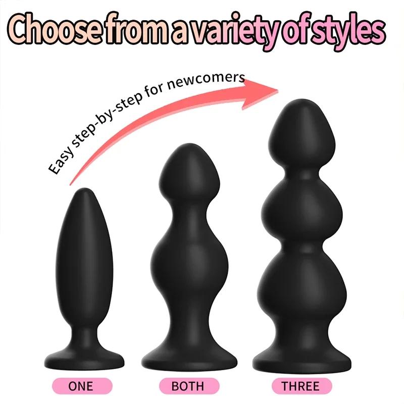 Butt Plug Dildo Masturbation Anals Vaginal Plug For Different Size Erotic Anus Plug Adult Sex Toys Woman Men Anal Dilator