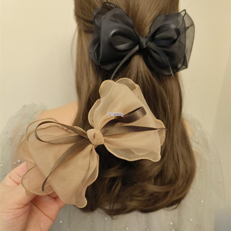 Handmade Tulle Bow Hair Clips: Fresh & Elegant Hair Accessories