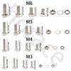 860pcs Stainless Steel Hex Head Bolt Assortment Kit w/Nuts+Washers+Springs - M3-M6 DIN933 Grade 8.8/10.9, A2/A4 Marine Grade