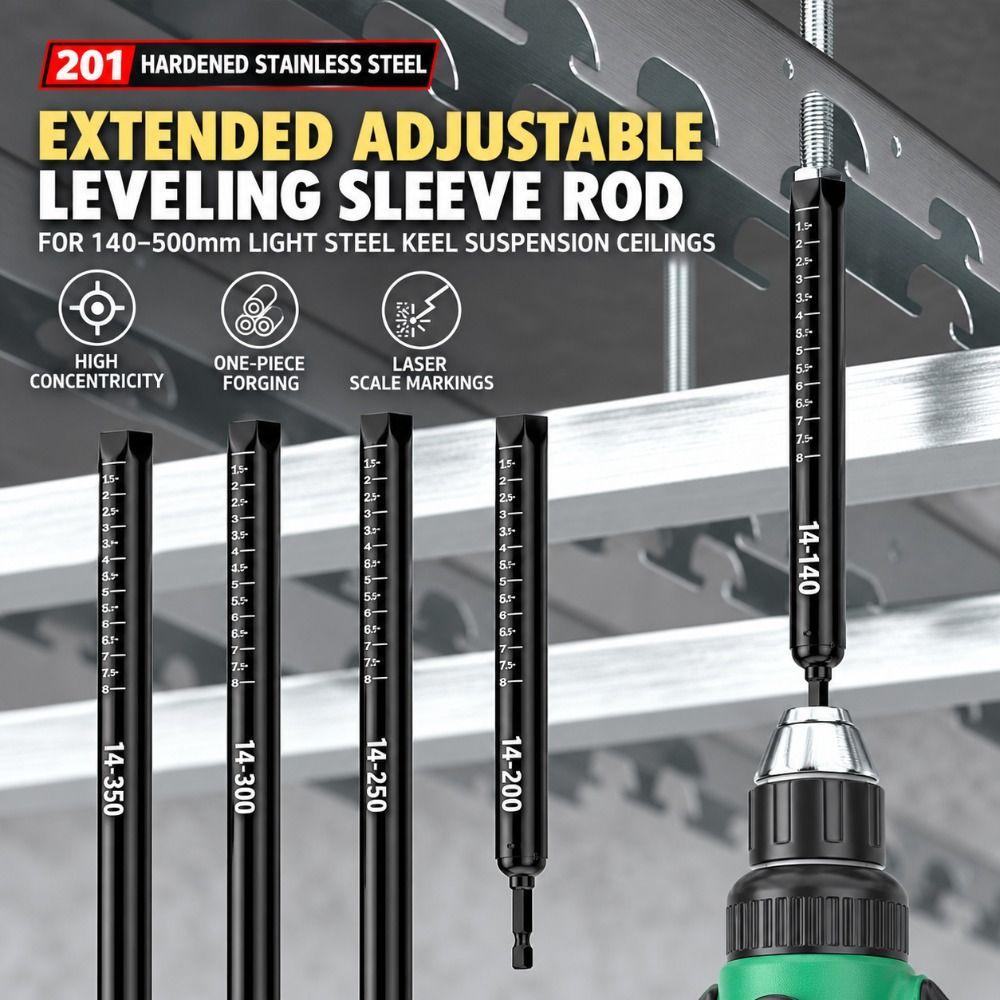 Stainless Steel Hollow Socket Nut Driver Hollow Structure Hex Socket Tool Threaded Rod Adjustment