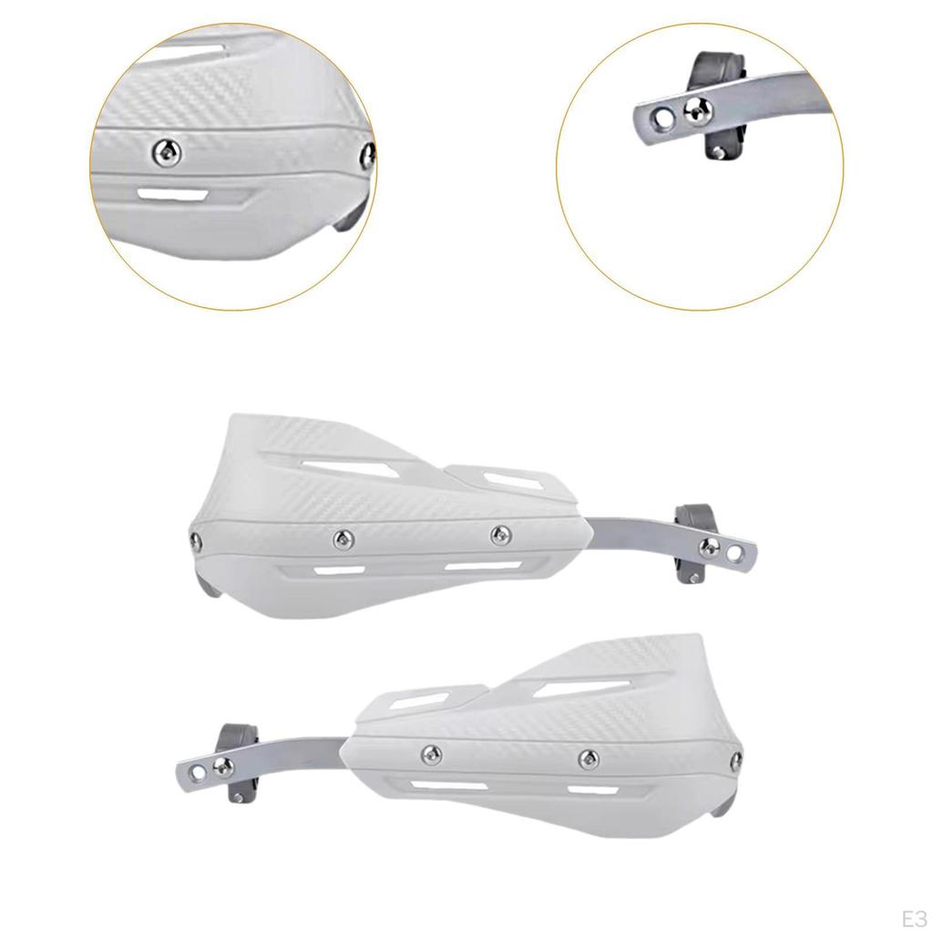 2 Pcs Aluminum Alloy Motorcycle Handguards, Universal MultiPurpose Equipment for Quads, Scooters And