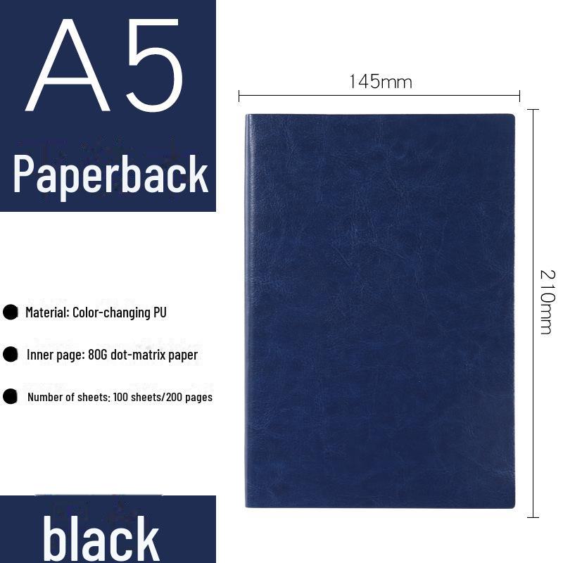 Premium Business Leather Notebook Gift Set with Custom Logo, A5/B5 Sizes, Thick Conference Notepad