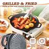 With Handles BBQ Grill Pan Heavy Duty Non-Stick Grill Pan New Round Griddle Pan  For Stove Tops