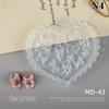 1Pcs 3D Bow Tie Nail Art Heart Shape Silicone Mold Star  Shape Mold Templates Gel Print Stencils Manicure Decoration